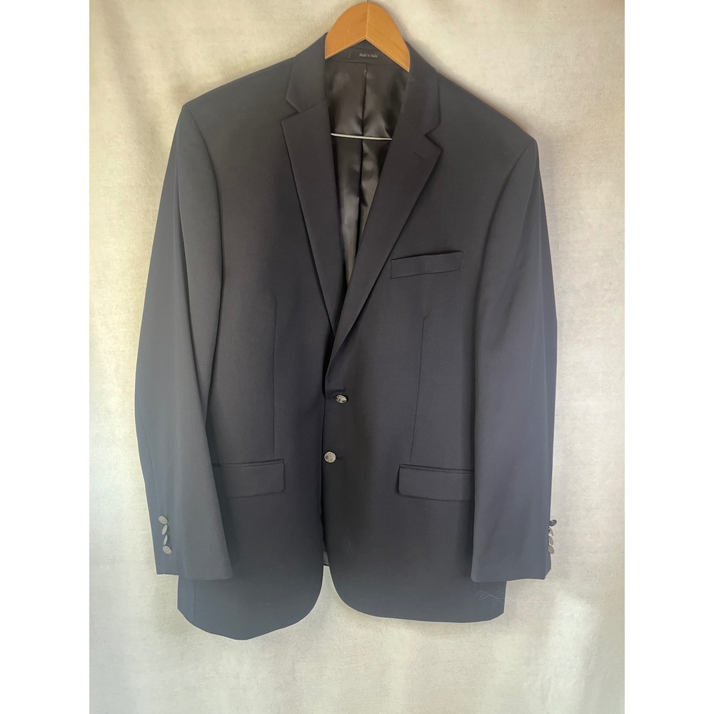 Michael Kors navy blue two button blazer jacket suit Sz 48L sport‎ coat EUC